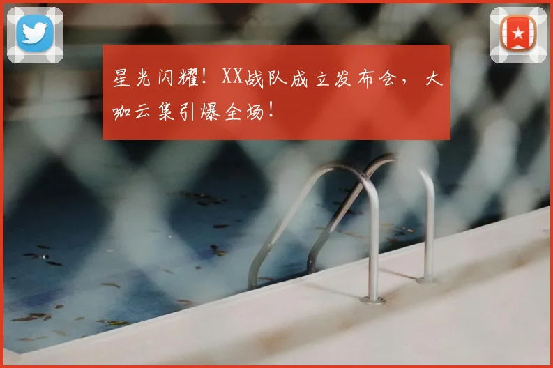 星光闪耀！XX战队成立发布会，大咖云集引爆全场！
